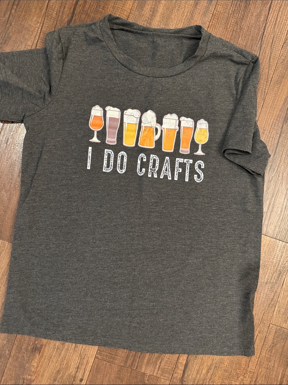 I Do Crafts Heather Charcoal Women’s Graphic Tee